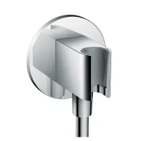 Hansgrohe FIXFIT uscita a muro S con supporto doccia, finitura cromo 26487000