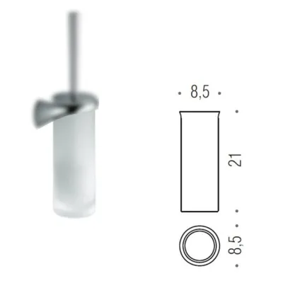 Colombo Design Link ricambio contenitore scovolo per porta scopino sospeso B24500-VAN