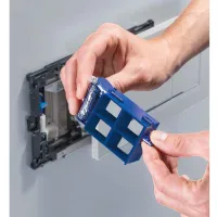 Geberit Duofresh terminale da inserire per stick per cassette da incasso Sigma 8 cm, finitura cornice cromo lucido 115.063.21.1