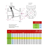 Art. 106 Valvola clapet flangiata PN16 DN100 2159PN16.106