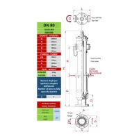 Art.66/D Idrante soprasuolo modello EUR a norma UNI EN 14384 in ghisa DN 80 P.500 con due sbocchi DN 70 - Marcati CE - tipo a secco con scarico automatico antigelo 1610.066