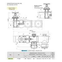 ART. 205/D Gruppo attacco per autopompa di mandata UNI 10779 ALL IN ONE - Ingresso tipo filettato - con 2 attacchi - DN 3" GAS 2964CV.205