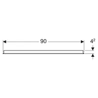 Geberit OPTION specchio 90 cm con illuminazione led posizionata a destra e sinistra 500.589.00.1