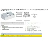 Geberit VariForm - Mobile sottolavabo, 900x510x235 mm, 1 cassetto, tappo antiodori, quercia 501.169.00.1