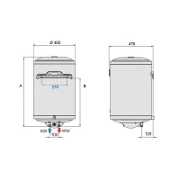 VD 100 Scaldabagno Scaldacqua elettrico 100 Lt 171845