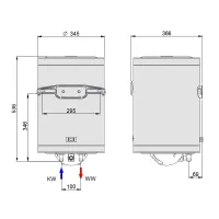 VD 50 Scaldabagno Scaldacqua Elettrico 50 Lt 171843