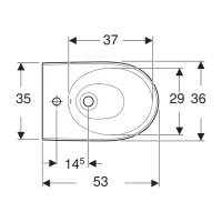 SELNOVA PREMIUM bidet sospeso con fissaggio nascosto, con foro per rubinetteria e troppopieno, colore bianco finitura lucido 501.993.00.1