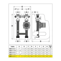 Gruppo di distribuzione diretta per impianti di riscaldamento e condizionamento, DN 25. Misura 1" - Tipologia pompa: EVOSTA2 70/130 165640HE5