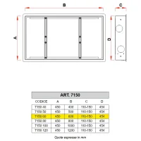 7150 - Cassetta in lamiera verniciata - Misura 600x450x110 mm 7150 60