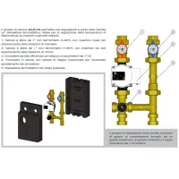 2174 - Gruppo di rilancio a punto fisso - circolatore elettronico 1-7 m - interasse circolatore 130 mm 2174 1130EA