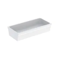 PUBLICA ELLEBORO lavabo a canale L.120 cm, senza foro rubinetteria e senza troppopieno, colore bianco finitura lucido 500.898.00.1