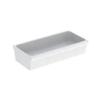 Geberit PUBLICA ELLEBORO lavabo a canale L.90 cm, senza foro rubinetteria e senza troppopieno, colore bianco finitura lucido 500.899.00.1