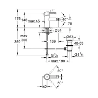 Grohe Essence miscelatore monocomando bidet 32935000