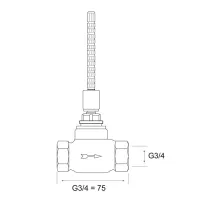 Rubinetto arresto incasso 3/4" cromo Hansa DN20 02260100