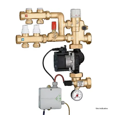 Gruppo di regolazione a punto fisso preassemblato. 2 derivazioni - Misura 1" F 182621A2L 002