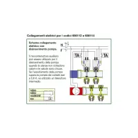 Caleffi 6561 comando elettrotermico 230 V (AC) a 4 fili con microinterruttore ausiliario. Normalmente chiuso 656112