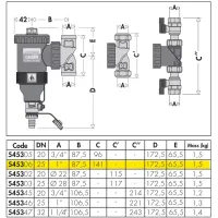 DIRTMAG, Defangatore con magnete. Attacco G 1" (ISO 228-1) F - Portata massima consigliata 1,3 m3/h 545306