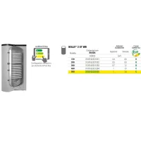 Bollitore verticale BOLLY 2 ST WB da 500 litri per produzione di A.C.S. con 2 scambiatori fissi 3135162321205