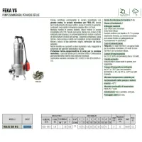 Dab Pumps FEKA VS 1000 M-A Pompa sommergibile in acciaio inox per sollevamento acque reflue con girante in acciaio microfuso 103040080