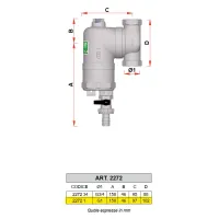 2272 - SMART - Defangatore orientabile per impianti termici completo di magneti - Misura 1" 2272 1