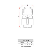 1824 - Comando termostatico con sensore a liquido incorporato 1824