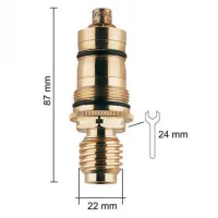 Termoelemento 1/2" a cera per mix termostatico Grohtherm, Eurotrend e Automatic 47450000