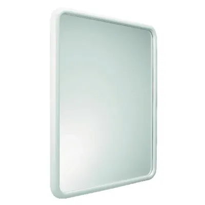 Specchio con vetro di sicurezza serie Linea bianco, dim. 56 x 68 cm 101208002