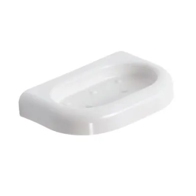 Porta sapone bianco serie Linea, dim. 16 x 2,5 x 11 cm 110284002