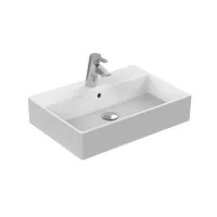 Ideal Standard Strada lavabo da appoggio L.60 P.42 cm, con foro per rubinetteria e troppopieno, colore bianco K078101