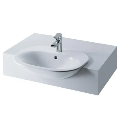 Ideal Standard Tonic lavabo semincasso monoforo 60x49 cm bianco K070161