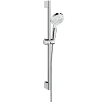 Crometta Set doccia Vario EcoSmart con asta doccia 65 cm -  Finitura Bianco / Cromo 26534400