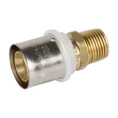 Raccordo diritto maschio 50/4 x 1"1/2 Pexal Brass - raccordo a pressare VS0130633