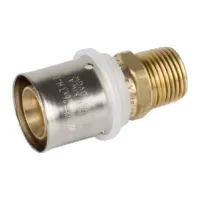 Raccordo diritto maschio ø63/4,5 x 2" Pexal Brass - raccordo a pressare VS0130639