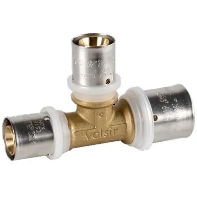 Raccordo a Tee intermedio ridotto 40x3,5 x 32x3 x 40x3,5 Pexal Brass - raccordo a pressare VS0170865