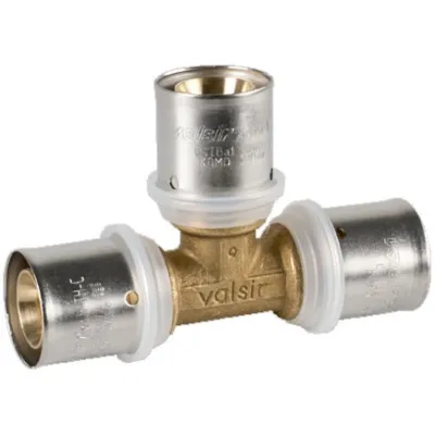 Raccordo a Tee intermedio ø16/2 x 16/2 x 16/2 Pexal Brass - raccordo a pressare VS0170703