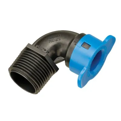 Gomito a 90 gradi 1/2" Femmina x 3/4" Maschio per collegamento irrigatori Blu-Lock INMBL410007