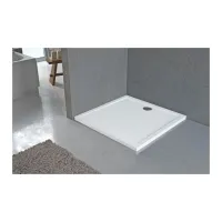 New Olympic Piatto Doccia in Vetro Resina Termoindurente, cm 90x75 h.11,5 bianco OLN907511-30