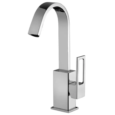 Elle-effe miscelatore cromato lavabo con canna orientabile con scarico automatico 1"1/4G EF877CR