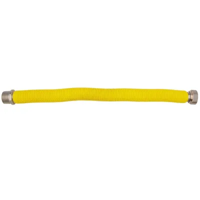 Flessibile estensibile ø 1" MF - 500 x 1000 mm per allacciamento caldaia Gas rivestito in polietilene giallo 00000016126