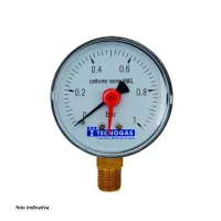 Manometro per acqua ø 63 mm - 0 ÷ 16 bar - con attacco 1/4" posteriore 0000R01592A