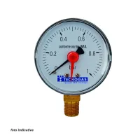 Manometro per acqua 0 ÷ 4 bar ø 63 mm con attacco 1/4" radiale - conforme alla norma UNI EN 837-1 00000R01581