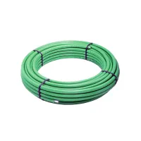 Tubo PE-X/Al/PE-X ø32x3 preisolato per condizionamento, uso sanitario e riscaldamento fornito in rotoli - Colore verde (Legge 10/91) - Rotolo da 25 metri 2580013230025