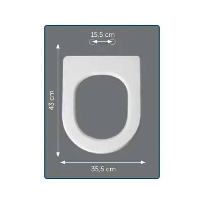 Sedile compatibile mod. Ydra bianco S0101PO000084P