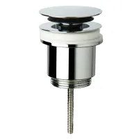 Piletta a vite clic-clac in ottone cromato per lavabo e bidet - mod. Zarpazo hotellerie 8532.3105