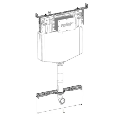 Staffe per Tropea S per cartongesso L. 490÷650 mm VS0868633