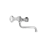 Miscelatore tradizionale a parete, collo girevole da 20 cm. 7033\0741\B121