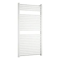 Radiatore termoarredo scaldasalviette in acciaio bianco Zehnder Toga dim. 1800x500 mm - Allacciamento S035 TG-180-050-S035-9016