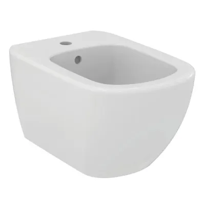 Ideal Standard Tesi bidet sospeso monoforo, con fissaggi nascosti, colore bianco seta finitura opaco T3552V1