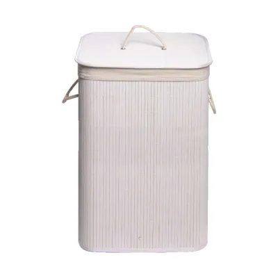 Balu' cesto portabiancheria rettangolare bianco 80 lt, dim. 42 x 60 x 32 cm 101L11004