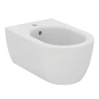 Ideal Standard Blend Curve bidet sospeso monoforo, con troppopieno, colore bianco finitura lucido T375001